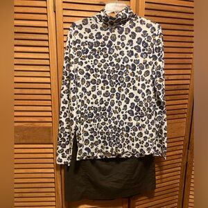 J.Crew and Loft Eggplant, Cream and Tan Turtleneck and Skirt Set